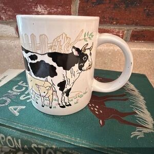 Vintage Farmhouse Cottagecore Heiffer Cow and Calf Coffee or Tea Mug